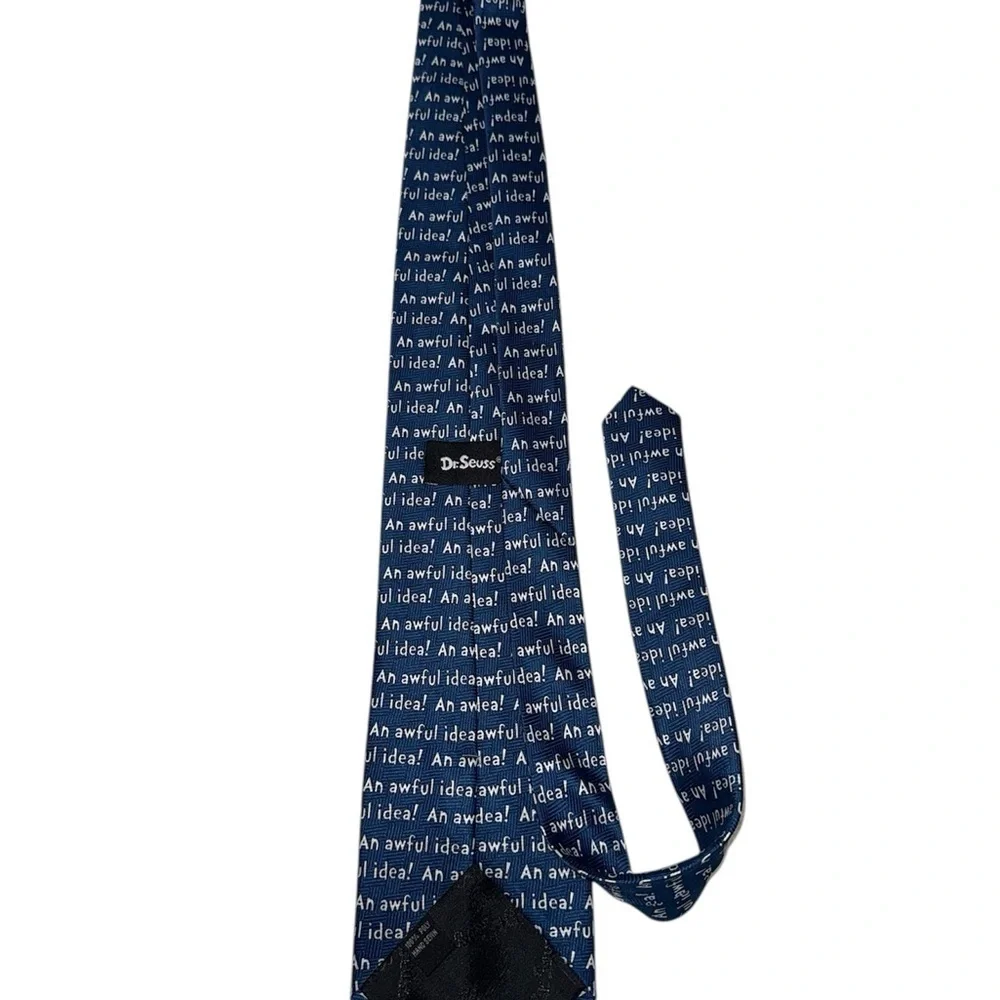 🎄 Dr. Seuss Grinch Tie – “Awful Idea” Design